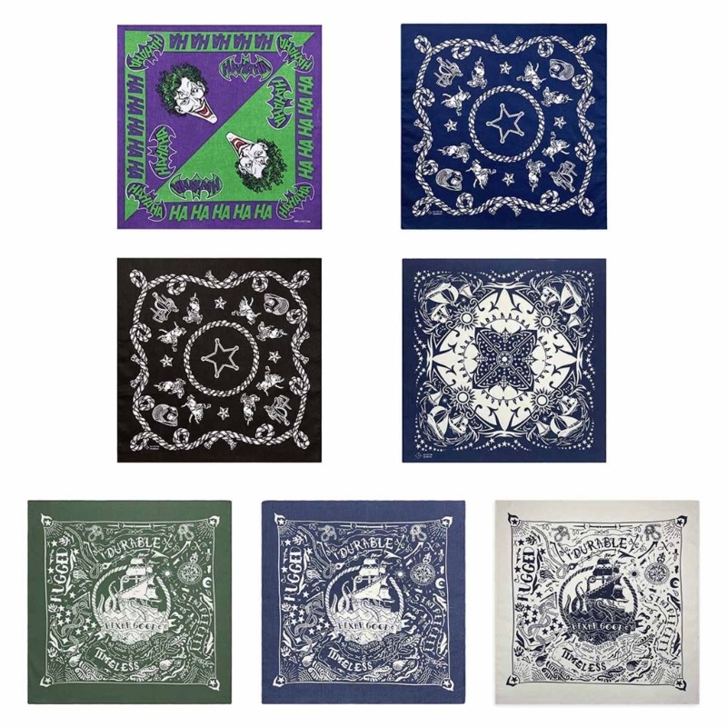 Vic Cotton Bandanas Hiphop Cổ Khăn In Hình Phương Tây Khăn Trùm Đầu Nữ Lễ Hội Âm Nhạc Headwrap Nhảy Múa Đảng Dress Up Sc