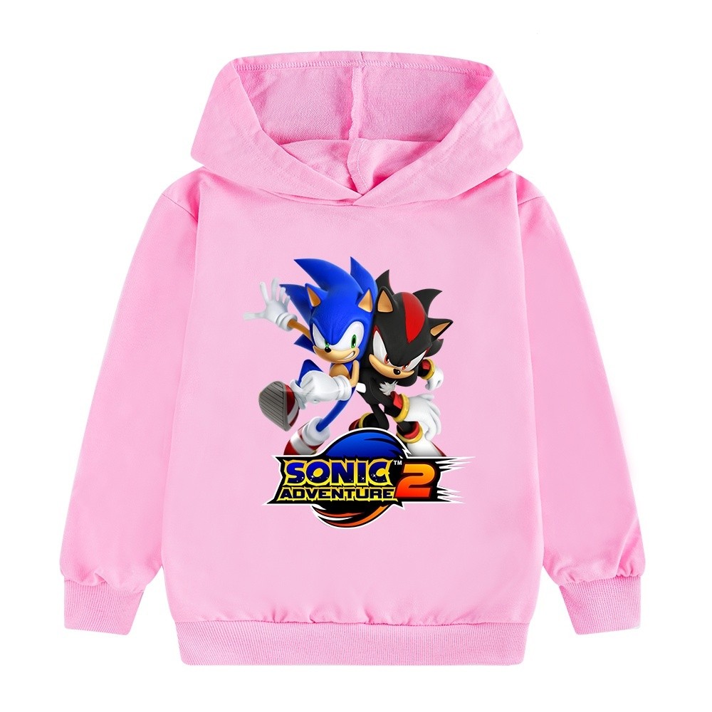 Sonic The HEDGEHOG trò chơi trẻ em áo hoodie hoạt hình chàng trai thời trang áo hoodie in hình đẹp trai