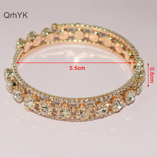 Thời Trang Nhà Máy Thời Trang Vòng Tay Pha Lê Cho Nữ Cưới Lắc Tay Trang Sức Tay Nhiều Lớp Cô Dâu Kim Cương Giả Vòng Tay QrhYK