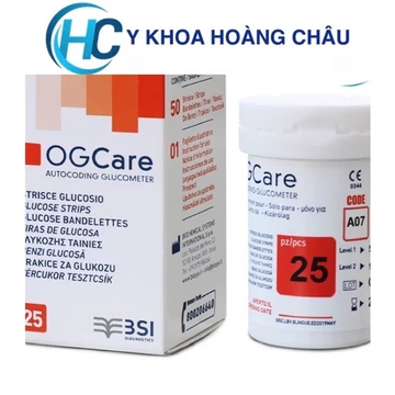 [CHÍNH HÃNG] Que thử đường huyết OGcare dùng cho các dòng máy đo đường huyết OGcare (25 - 50 que)