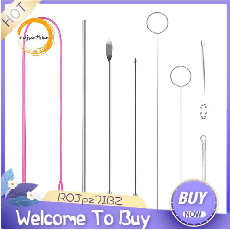 Bộ dụng cụ ren dây rút, móc xoay vòng may bằng thép không gỉ có chốt, dây rút linh hoạt