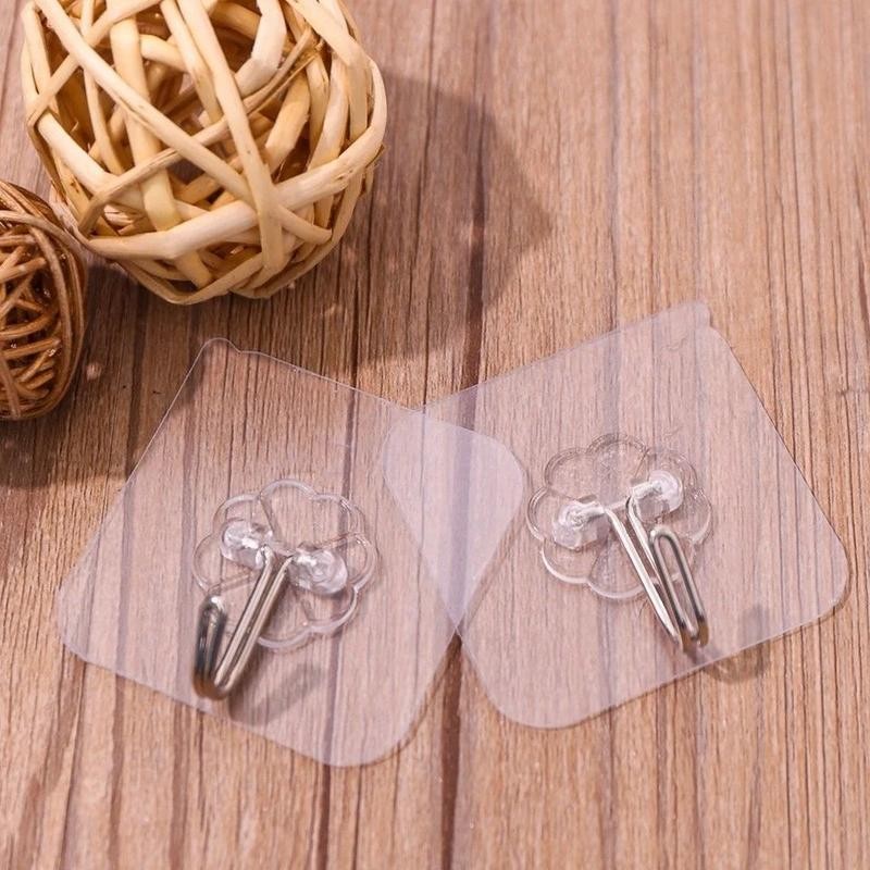 Ảnh Móc Dán Tường ZOLELE Siêu Dính Trong Suốt Chịu Lực Tốt Móc Treo Tường 2