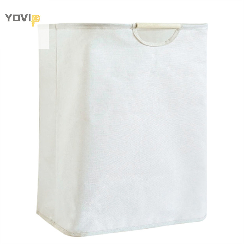 Yovip Giỏ Giặt Chống Thấm Nước Vải Lanh Cotton Bẩn Quần Áo Giỏ Giặt Sắp Xếp Có Thể Gập Lại Đồ lặt vặt Túi Bảo Quản Foldabling Hamper VN
