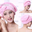 Microfibre Nhanh Khô Tóc Tắm Spa Nơ Quấn Khăn Mũ Tắm Phụ Kiện Phòng Tắm Tắm Tắm Cho Nữ Tóc [Mới]