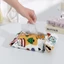 Dụng cụ sắp xếp ống kính máy ảnh AWNGD, Vải 100 miếng dán tự dính im lặng, Túi bảo vệ hình vuông có thể tái sử dụng Túi đựng máy tính xách tay dễ thương cho mỹ phẩm