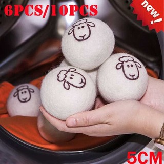 Reusable Wool Dryer Balls Softener Laundry Home Washing Fleece Dry Ball