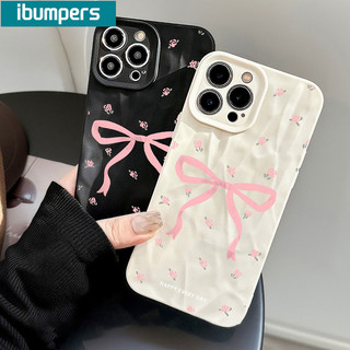 ibumpers Ốp Lưng iPhone Xinh Coquette nơ Hồng Ốp Điện Thoại nhám Silicon Mềm Chống Sốc Chống Bẩn Cho Iphone 16 15 14 12 13 11 Pro Max IP 7 8 Plus Iphon X XS XR