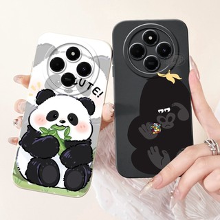 Ốp điện thoại hoạt hình hình hình thỏ gấu trúc dễ thương Xiaomi Poco C75 C 75 4G Vỏ silicon mềm bảo vệ ống kính