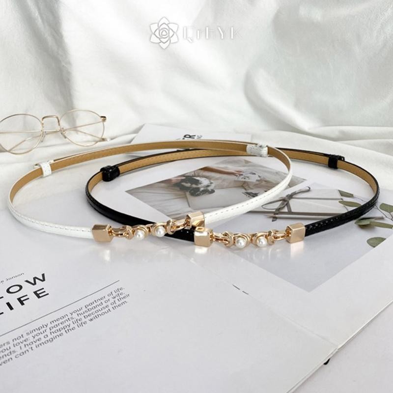 Qrhyk Nữ Thắt Lưng Mỏng Có Thể Điều Chỉnh Cho Nữ Thiết Kế Thời Trang Skinny Áo Khoác Nữ Mới Thắt Lưng