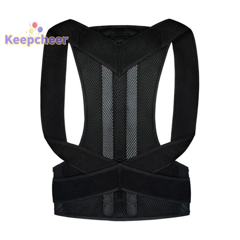 [Keepcheer] Tư thế Corrector Tư thế Lưng Nẹp Hỗ trợ xương đòn Dừng lười biếng và Hunching Huấn luyện viên lưng có thể điều chỉnh Thắt lưng Unisex [Mới]