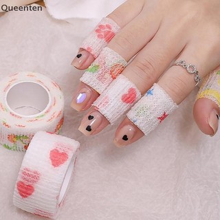 Queenten 2M / 4M Móng Tay Bảo Vệ Ngón Tay Dễ Thương Flex Chống Tia UV Không Dệt Dụng Cụ Làm Móng Tay Bọc Thoáng Khí Băng Tự Dính Cung Cấp Thể Thao QT