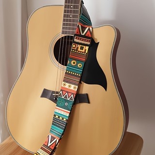 Dây đeo đàn Guitar họa tiết Bohemian, Phụ kiện đàn Guitar giả da có thể điều chỉnh, Polyester dày, dành cho đàn Guitar điện, Bass và đàn Ukulele - Dây đeo vai đàn Guitar có khóa