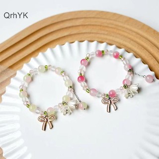 Nhà Máy Thời Trang Ngọt Ngào Vintage Ngọc Trai Lily Hoa Vòng Tay Nữ Hàn Quốc Dễ Thương sel Hồng Mặt Dây Chuyền Vòng Tay Trang Sức QrhYK