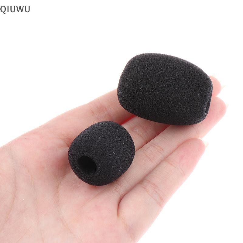 Qiuwu 5 Chiếc Tai Nghe Xốp Mic Cover Micro Kính Chắn Gió Tai Nghe Xốp Đen Micro Bộ Chuyên Dụng Thay Thế Tai Nghe.
