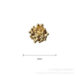 Hoa vàng lõi hoa đầu hoa hợp kim mạ điện phụ kiện hoa tai làm bằng tay diy linh hoạt đơn giản trang sức bán buôn
