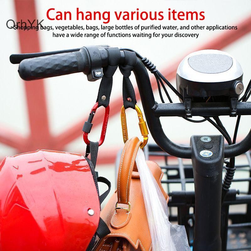 Nhà Máy Thời Trang 1/2 Chiếc Móc Treo Hợp Kim Nhôm Trước Tay Cầm Cho Xe Điện, Xe Đẩy Bé, Xe Máy D-Hook QrhYK