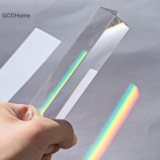 Gcdhome 30 * 30 * 60mm Lăng kính hình tam giác BK7 Lăng kính quang học Vật lý thủy tinh Giảng dạy khúc xạ HOT