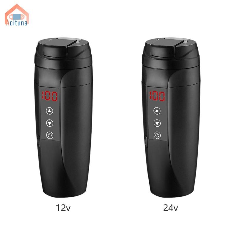 Ấm đun nước du lịch Acutuna 0.4L 90W 21x7cm có nắp kín chắc chắn thông minh có thể điều chỉnh nhiệt độ Cốc trà cà phê