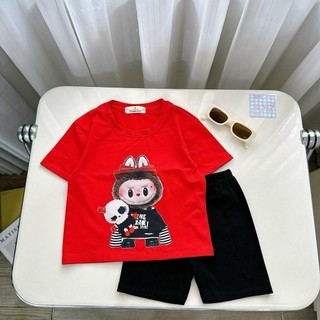 S219-[tomnaukid] Set áo thun phối quần leggin đùi cho bé gái size từ 9-40Kg
