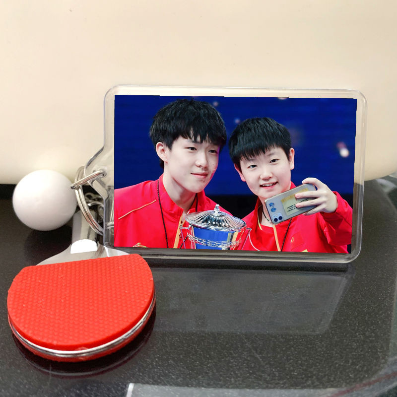 ✨Sản phẩm mới✨Satou cp Móc Khóa Sun Yingsha Wang Chuqin Đến Hình Tự Làm Quà Tặng Mặt Dây Chuyền Nhỏ Bóng Bàn Schoolbag Mặt Dây Chuyền✨Sự kiện✨