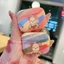 Vỏ tai nghe hình gấu tím cho AirPods 4/Pro/Pro 3/2 Gen, vỏ nhiều màu, tương thích AirPods Pro