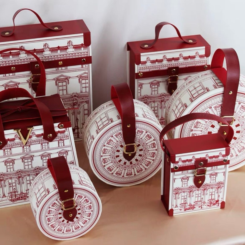 💦Tinh Tế Retro Hộp Quà Tặng Cưới Hộp Kẹo Nhỏ Hộp Quà Tặng Son Môi Hộp Nước Hoa Lưu Niệm Trở Lại D5KD