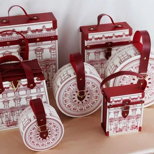 💦Tinh Tế Retro Hộp Quà Tặng Cưới Hộp Kẹo Nhỏ Hộp Quà Tặng Son Môi Hộp Nước Hoa Lưu Niệm Trở Lại D5KD