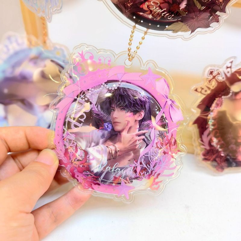 Bộ hộp mù Love and Deepspace Huy hiệu & Chân móc khóa (Hộp đầy đủ 10 chiếc) | Quà tặng trò chơi bí ẩn