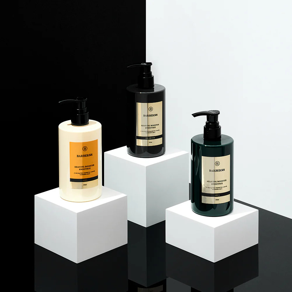 Kem cạo râu BARBER501 Shaving Booster Smoothie VITA  – Hỗ trợ làm dịu da, dưỡng ẩm, chiết xuất thiên nhiên 300ml | DAMDA
