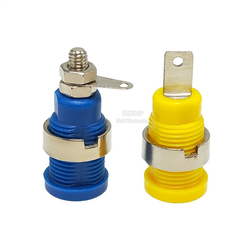 4mm Chuối Ổ Cắm Bảng Cách Nhiệt Kiểm Tra Cắm Nữ Ổ Cắm 32A Cao Cấp Nhạc Cụ Thiết Bị Đầu Cuối Bài Mở 12mm