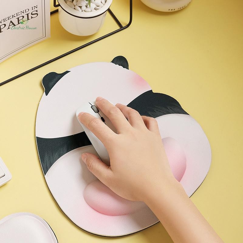 [Nhà Điện] Miếng Lót Chuột Gấu Trúc Mông Màu Hồng Dễ Thương mới Miếng Lót Chuột Cổ Tay Silicon Sáng Tạo Chuột Ngộ nghĩnh Tay Còn Lại Máy Tính Văn Phòng Miếng Lót Chuột Chống Trượt mới