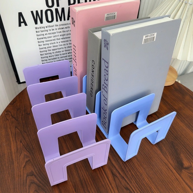 Máy Tính Để Bàn Bookends Ganizer Nhựa Lưu Trữ Cho Sách Tài Liệu Tạp Chí Hồ Sơ Phòng Học Đồ Dùng Văn Phòng Dụng Cụ Học Sinh