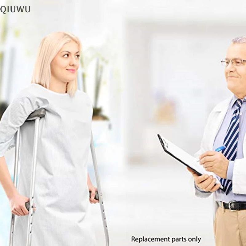 QIUWU 6 Cái / bộ Phụ Kiện Nạng nách Bộ Miếng Lót Thay Thế Cao Su Chống Trơn Trượt Đệm Nách Phụ Kiện Miếng Lót Tay.