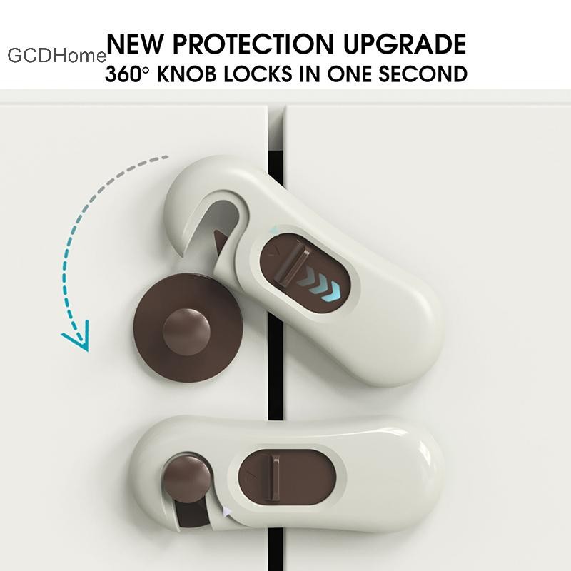 GCDHome 1 Nhà Tủ Lạnh Khóa Cửa Tủ Lạnh Tủ Đông Khóa Tập Đi Tủ Trẻ Em Khóa An Toàn Cho Bé HOT Khóa Trẻ Em