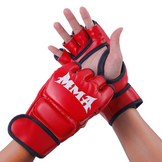 Găng đấm nửa ngón Muay Thái/UFC/MMA cho người lớn và trẻ em, tập luyện chiến đấu