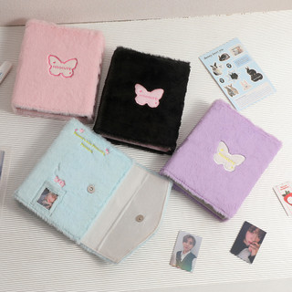 Sổ Đựng Card Binder Lông A5 Trái Tim Y2K Album Ảnh Idol Xinh Timo VPBL40