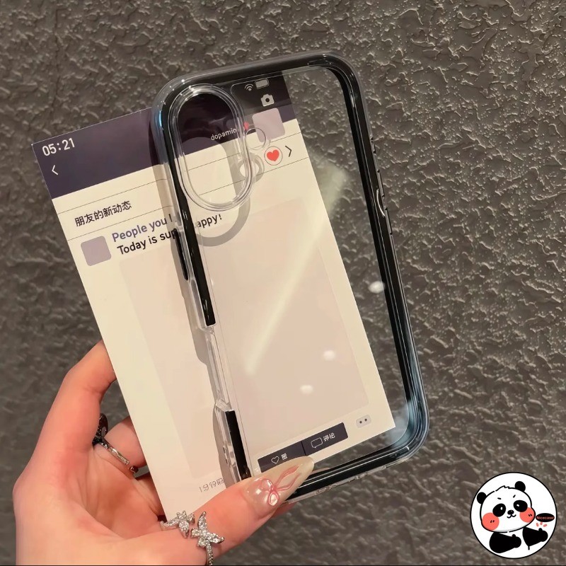Ốp Điện Thoại Viền Màu 2 Trong 1 Cho OPPO A5 Pro A5i A3 Pro NFC A3X A73 5G A56S A53 A9 A5 2020 A53S 5G 4G Vỏ Mềm Dễ Thương Đơn Giản Trong Suốt Chống Rơi
