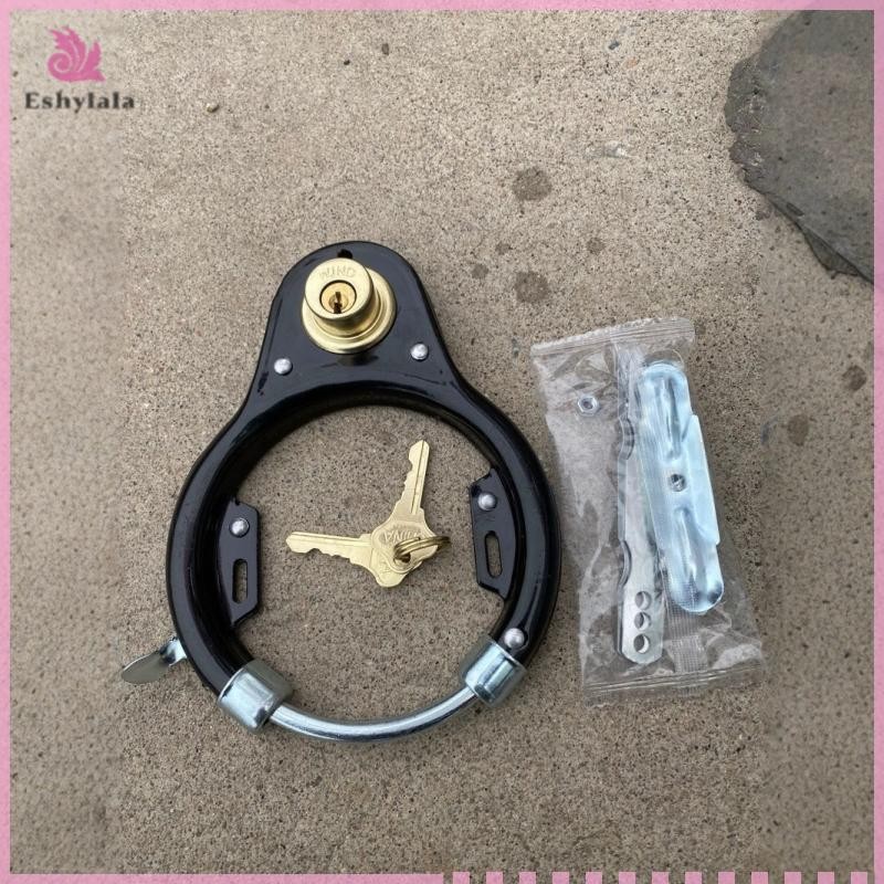 1 Bộ Khóa Bánh Xe Đạp Hình Chữ U Với 2 Phím Cho / Xe Tay Ga / Xe Máy [MỚI]