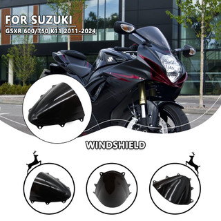Kính chắn gió bong bóng đôi cao cấp Suzuki GSX R 600 750 GSXR600 K11 2011-2024 Phụ kiện làm lệch hướng xe máy