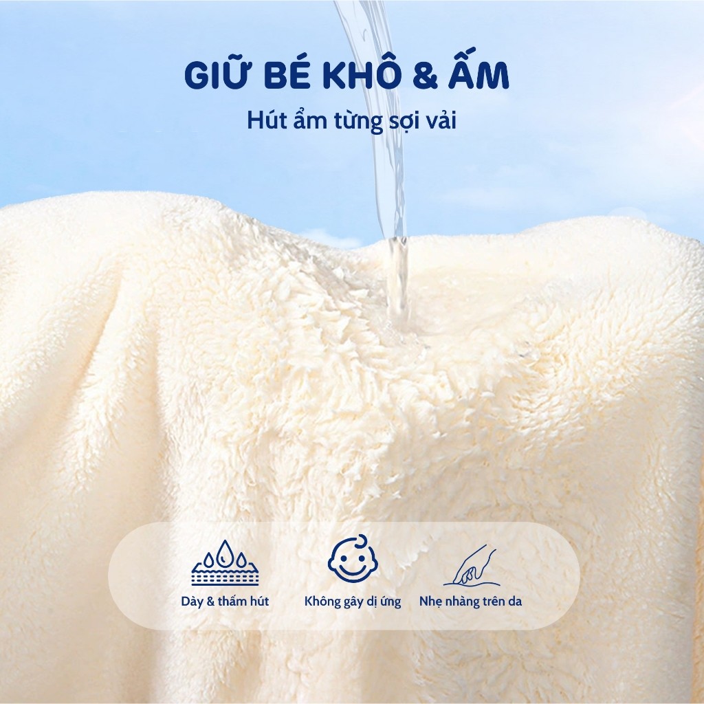 [QUÀ TẶNG] Khăn Tắm Aiwibi Siêu Mềm Mại, Thấm Hút Tốt