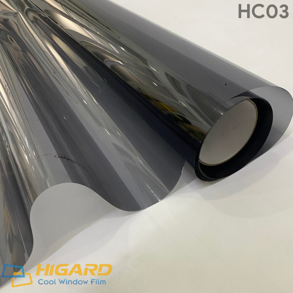 Phim cách nhiệt Xám Khói Nhạt chống nắng, cách nhiệt, dán kính chống UV, IR Cao Cấp HC03 khổ 1.52m