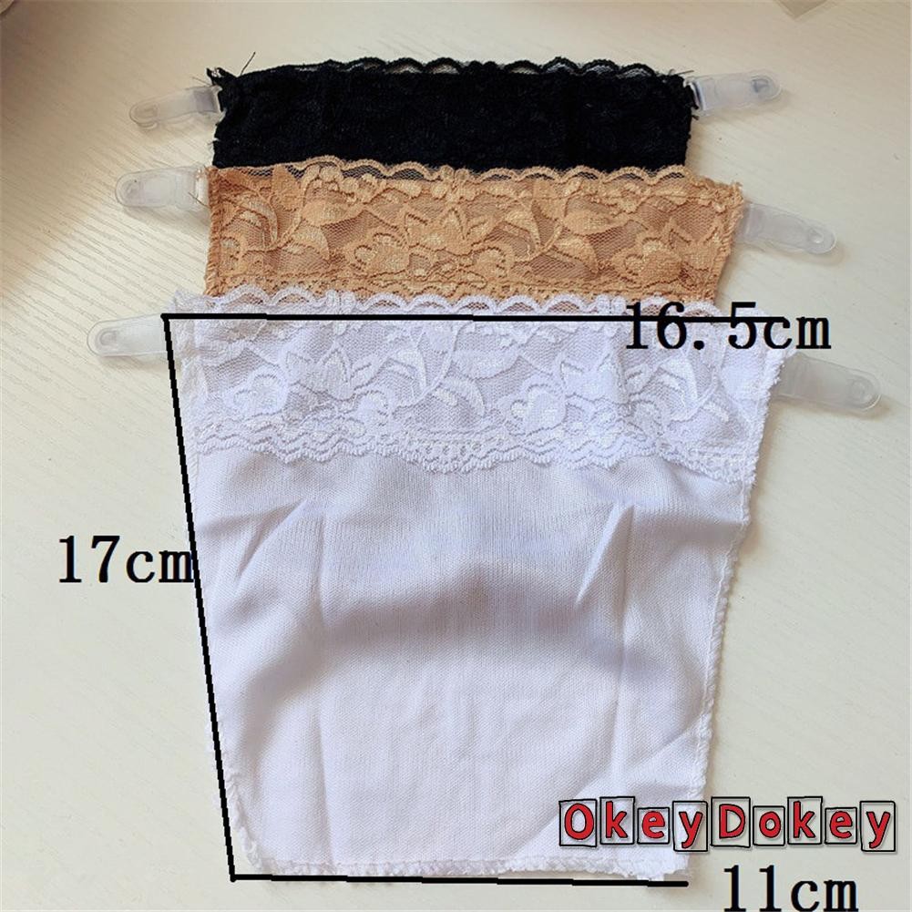 OKDK - Bộ 3 Miếng Kẹp Ren Chống Trầy Xước Cho Áo Ngực Mock, Màu Trơn Phân Chia Bao