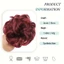 Kẹp móng vuốt KANGN, Tóc tổng hợp​​ ​​Kẹp mở rộng Flower Bud Wig Bun, Bun xoăn lộn xộn​​ Phụ kiện tóc Fluffy Ball Head Wig Bun Head ​​Tạo kiểu tóc nhanh​​