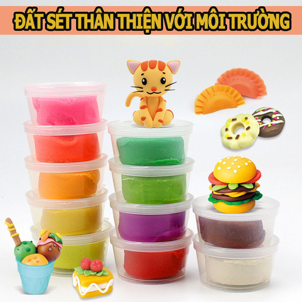 Ice Cream Clay Set - Kids Creative Fun Educational Mold Tools for 3-6Y
