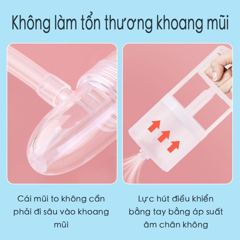 Baby Manual Nasal Suction Device Infant Nasal Aspirator Newborn Baby Nasal Congestion Nasal Passage Cleaner