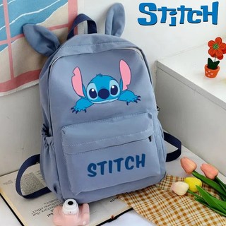 Stitch Hoạt Hình Ba Lô Tai Thỏ Dễ Thương Ba Lô Thời Trang Hàn Quốc Cô Gái Giải Trí Du Lịch Đa Năng Sinh Viên Đại Học Ba Lô