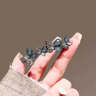 Kẹp tóc mỏ vịt thủy tinh pha lê hoa, thiết kế tinh tế, phong cách mới