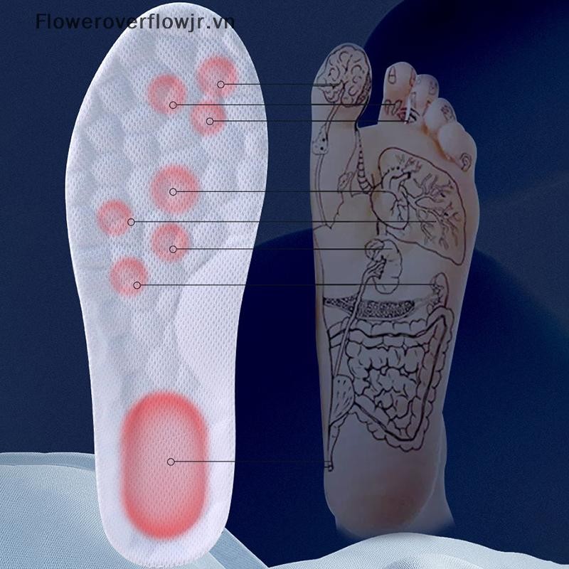 FJR Độ Đàn Hồi Cao Su Thể Thao Đế Lót Giày Mềm Hỗ Trợ Vòm Đế Chỉnh Hình Thoáng Khí Khử Mùi Chống Sốc Đệm Nóng