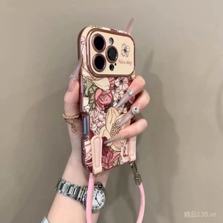 Cửa Sổ Lớn Retro Tranh Sơn Dầu Cánh Hoa Thích Hợp Cho iphone16promax Ốp Điện Thoại 15 Mềm 13 Da 14pro / 12
