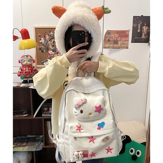 Cặp Sách Y2K Balo Nữ Đi Học Thời Trang Mèo HKT Đi Học Cute TV96-M1